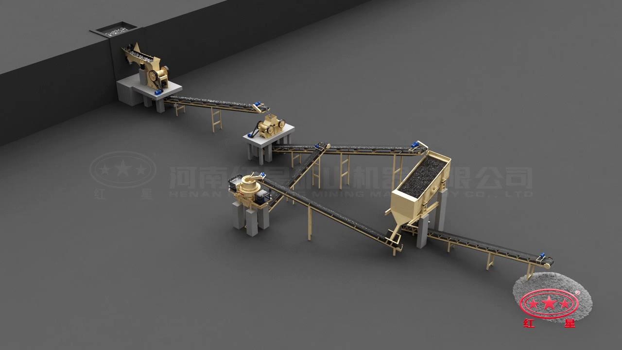 先粗、中細碎后再制砂